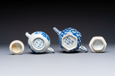 A group of Chinese and Japanese famille verte, blue and white wares, Kangxi and later