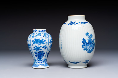 A group of Chinese and Japanese famille verte, blue and white wares, Kangxi and later