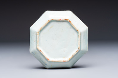 A group of Chinese and Japanese famille verte, blue and white wares, Kangxi and later