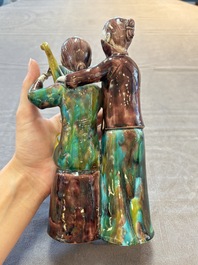A Chinese sancai-glazed biscuit 'musician' group, Republic