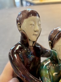 A Chinese sancai-glazed biscuit 'musician' group, Republic