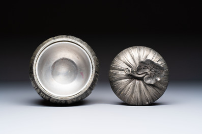 A silver-plated 'Pumpkin' ice bucket, Mauro Manetti, Italy, 20th C.