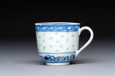 16 Chinese blue and white cups and 24 saucers, various marks, Kangxi and later