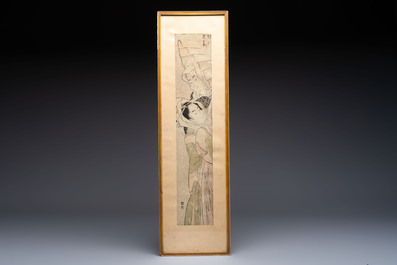 Seven Japanese woodblock prints, Edo/Meiji, 19th C.