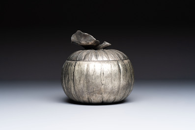 A silver-plated 'Pumpkin' ice bucket, Mauro Manetti, Italy, 20th C.