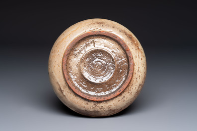 Elisabeth Vandeweghe (1946) for Perignem: a mid-century polychrome vase, 20th C.