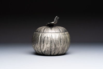A silver-plated 'Pumpkin' ice bucket, Mauro Manetti, Italy, 20th C.