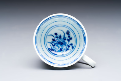 16 Chinese blue and white cups and 24 saucers, various marks, Kangxi and later