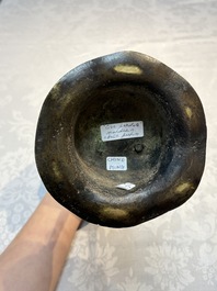 A pair of Chinese bronze duck-form censers, 17/18th C.