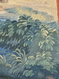 A pair of Brussels historical 'The Art of War' tapestries after Lambert De Hondt II, Judocus de Vos workshop, early 18th C.