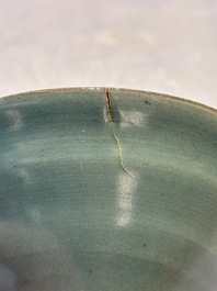 A Korean celadon tea bowl, Goryeo, 12th C.