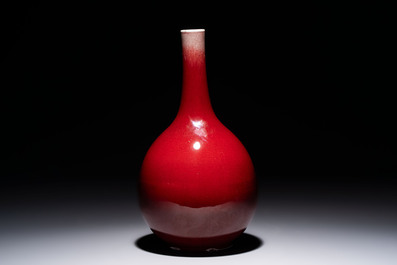 A Chinese langyao-style bottle vase, 19th C.