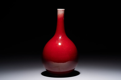 A Chinese langyao-style bottle vase, 19th C.