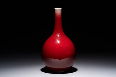 A Chinese langyao-style bottle vase, 19th C.