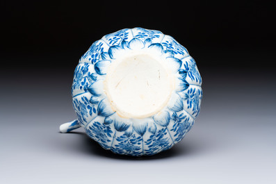 A Chinese blue and white 'Floral' kendi, Kangxi