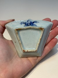 A group of Chinese and Japanese famille verte, blue and white wares, Kangxi and later