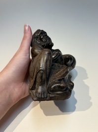 Six Chinese wooden and bamboo carvings, 19/20th C.