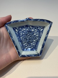 A group of Chinese and Japanese famille verte, blue and white wares, Kangxi and later