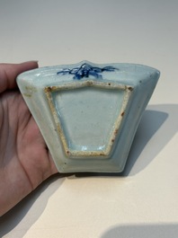 A group of Chinese and Japanese famille verte, blue and white wares, Kangxi and later
