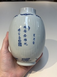 A group of Chinese and Japanese famille verte, blue and white wares, Kangxi and later