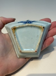 A group of Chinese and Japanese famille verte, blue and white wares, Kangxi and later