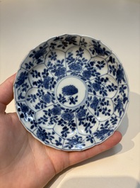 16 Chinese blue and white cups and 24 saucers, various marks, Kangxi and later