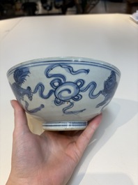 12 Chinese blue and white wares, Ming
