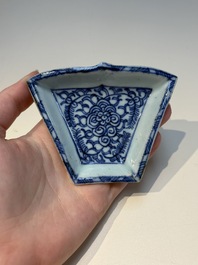A group of Chinese and Japanese famille verte, blue and white wares, Kangxi and later