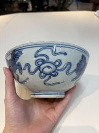 12 Chinese blue and white wares, Ming