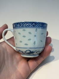 16 Chinese blue and white cups and 24 saucers, various marks, Kangxi and later