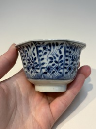 16 Chinese blue and white cups and 24 saucers, various marks, Kangxi and later