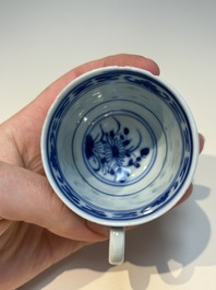 16 Chinese blue and white cups and 24 saucers, various marks, Kangxi and later