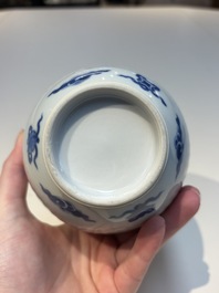 A group of Chinese and Japanese famille verte, blue and white wares, Kangxi and later