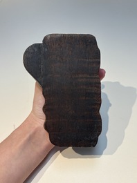 Six Chinese wooden and bamboo carvings, 19/20th C.