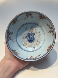 A group of Chinese and Japanese famille verte, blue and white wares, Kangxi and later