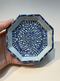 A group of Chinese and Japanese famille verte, blue and white wares, Kangxi and later