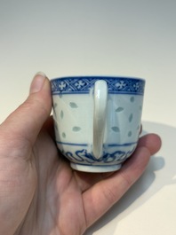 16 Chinese blue and white cups and 24 saucers, various marks, Kangxi and later