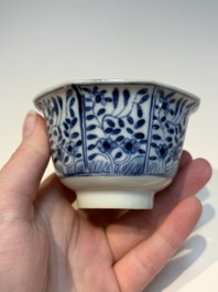 16 Chinese blue and white cups and 24 saucers, various marks, Kangxi and later