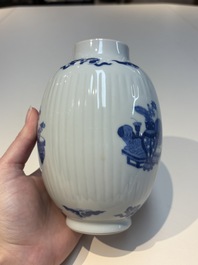 A group of Chinese and Japanese famille verte, blue and white wares, Kangxi and later