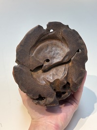 Six Chinese wooden and bamboo carvings, 19/20th C.