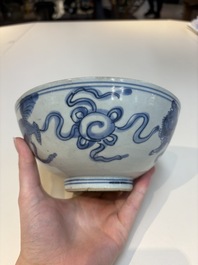 12 Chinese blue and white wares, Ming