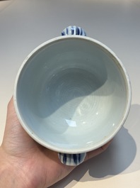 A group of Chinese and Japanese famille verte, blue and white wares, Kangxi and later