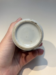 A group of Chinese and Japanese famille verte, blue and white wares, Kangxi and later