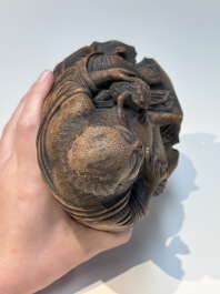 Six Chinese wooden and bamboo carvings, 19/20th C.
