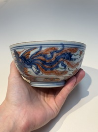 A group of Chinese and Japanese famille verte, blue and white wares, Kangxi and later