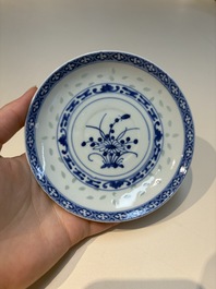16 Chinese blue and white cups and 24 saucers, various marks, Kangxi and later
