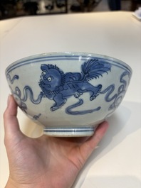 12 Chinese blue and white wares, Ming