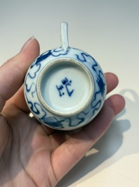 16 Chinese blue and white cups and 24 saucers, various marks, Kangxi and later