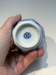16 Chinese blue and white cups and 24 saucers, various marks, Kangxi and later