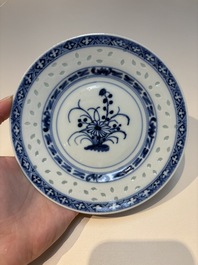 16 Chinese blue and white cups and 24 saucers, various marks, Kangxi and later